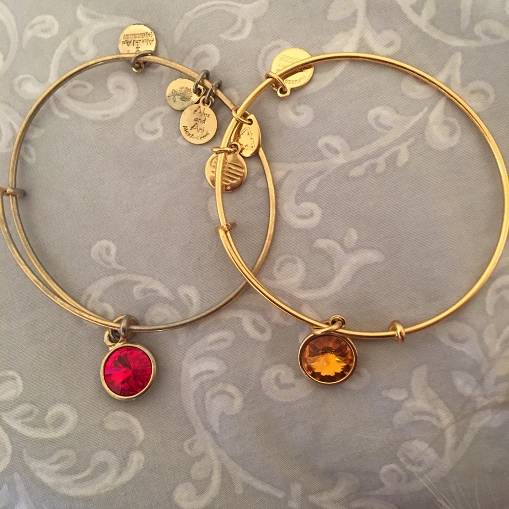 Two Alex and Ani bracelets